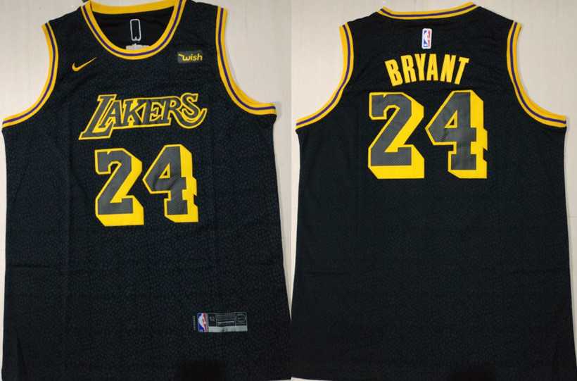 Lakers 24 Kobe Bryant Black City Edition Nike Swingman Jersey,We sell and wholesale Lakers 24 Kobe Bryant Black City Edition Nike Swingman Jersey on line form chian!